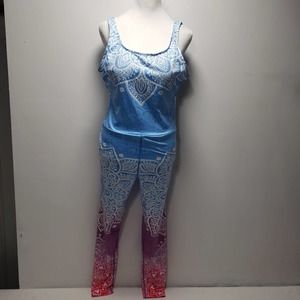 Jumpsuit Yoga Gym Exercise long pant womens 23% spandex